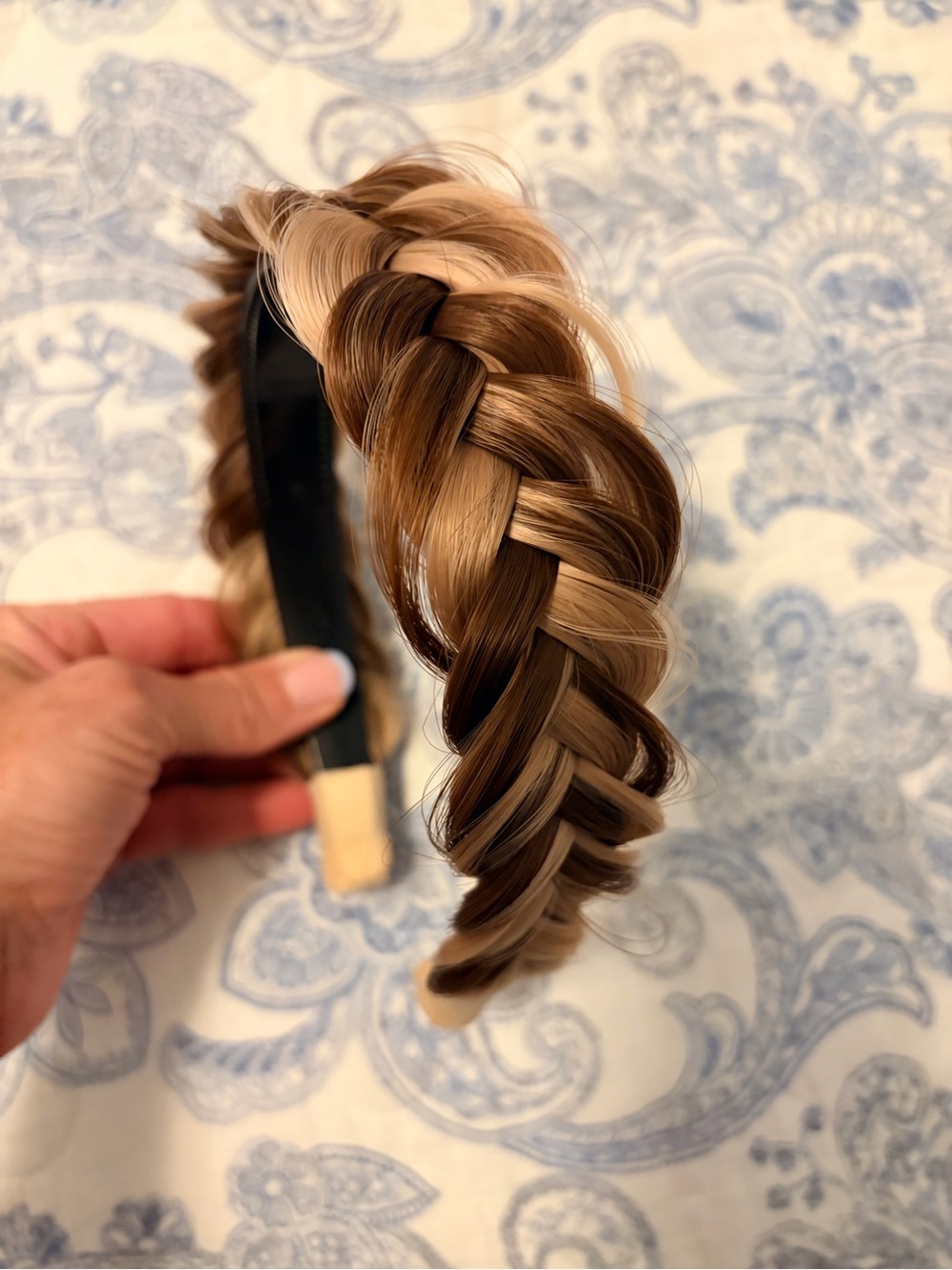 Braided Brown Blonde Headband - Women Hair